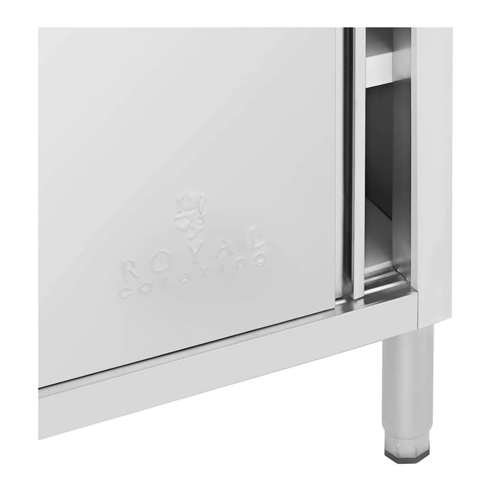 Base in acciaio inox armadio in acciaio inox armadio da lavoro in acciaio inox 100 x 50 cm portata 285 kg 14_0005011