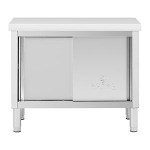 Base in acciaio inox armadio in acciaio inox armadio da lavoro in acciaio inox 100 x 50 cm portata 285 kg 14_0005011