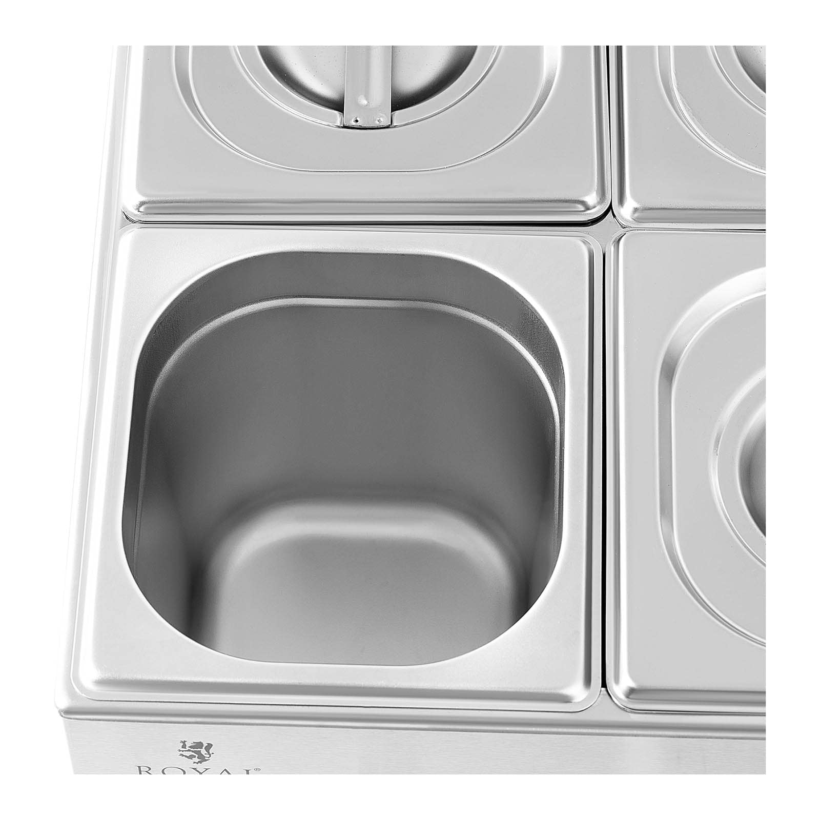 Bagnomaria - 600 watt - 6 x GN 1/6 - rubinetto di scarico 14_0004221