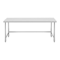 Tavolo da lavoro in acciaio inox piano di lavoro in acciaio inox piano di lavoro professionale tavolo da lavoro cucina 200 x 60 cm 240 kg 14_0005125