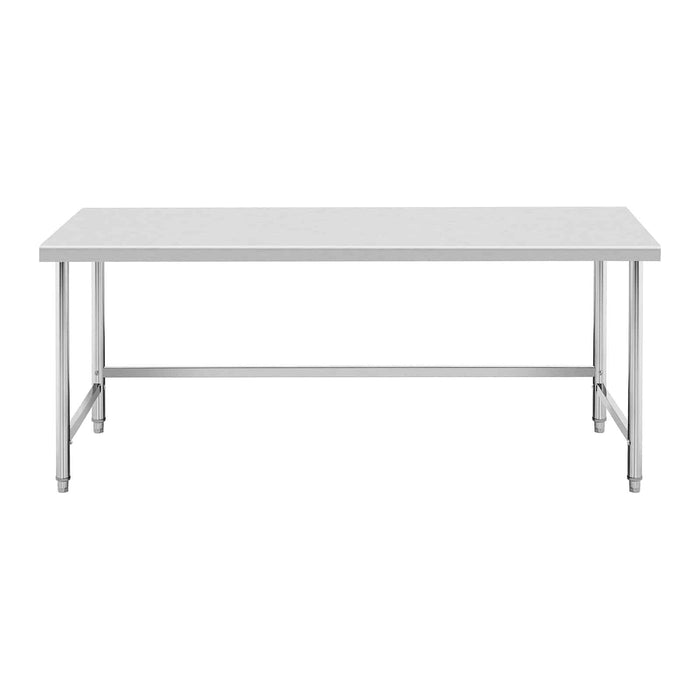 Tavolo da lavoro in acciaio inox piano di lavoro in acciaio inox piano di lavoro professionale tavolo da lavoro cucina 200 x 60 cm 240 kg 14_0005125