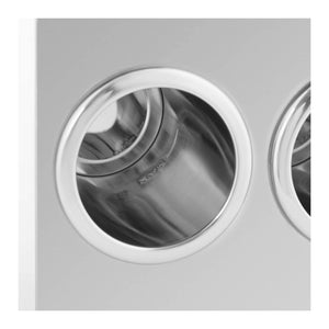 Scaldasalse 2 x 1 litro pannello di controllo nella parte inferiore acciaio inox 14_0004263