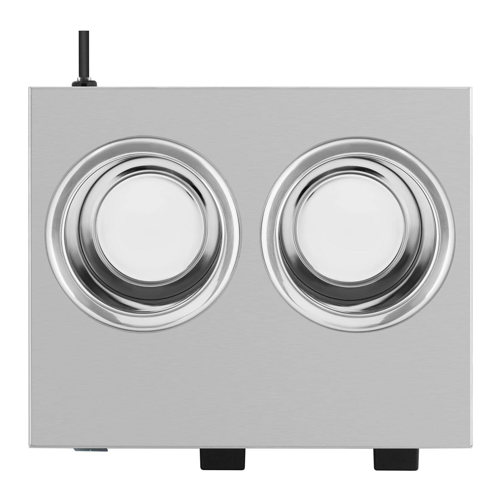 Scaldasalse 2 x 1 litro pannello di controllo nella parte inferiore acciaio inox 14_0004263