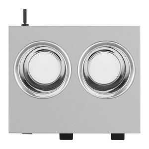 Scaldasalse 2 x 1 litro pannello di controllo nella parte inferiore acciaio inox 14_0004263