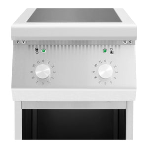 Piano cottura a induzione 8500 Watt 2 piastre vano conservazione 260°C Piano cottura elettrico Piano cottura a induzione 14_0004121