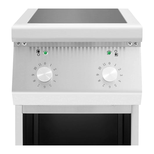 Piano cottura a induzione 8500 Watt 2 piastre vano conservazione 260°C Piano cottura elettrico Piano cottura a induzione 14_0004121