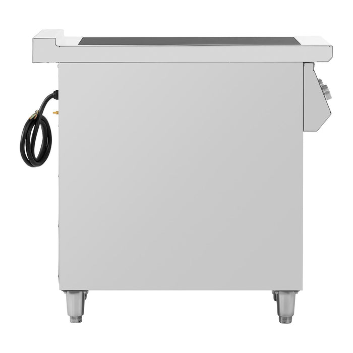 Piano cottura a induzione 8500 Watt 2 piastre vano conservazione 260°C Piano cottura elettrico Piano cottura a induzione 14_0004121