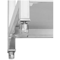 Lavello professionale in acciaio inox 2 vasche 160 x 60 x 97 cm acciaio inox argento 14_0009565