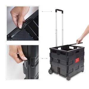 Carrello pieghevole per trasporto spesa con ruote nere 13_0000709