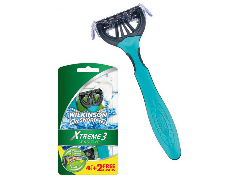 rasoio usa e getta xtreme 3  blister 6 pz. cod:ferx.vit35174