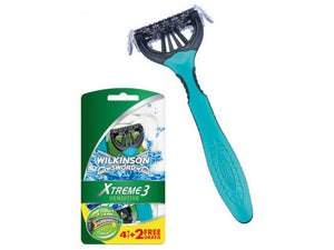 rasoio usa e getta xtreme 3  blister 6 pz. cod:ferx.vit35174