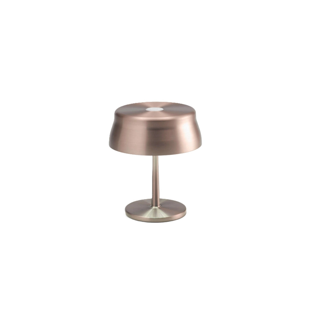 Zafferano Sister Light Mini Wi-fi Lampada a led smart da tavolo Rame ricaricabile e dimmerabile