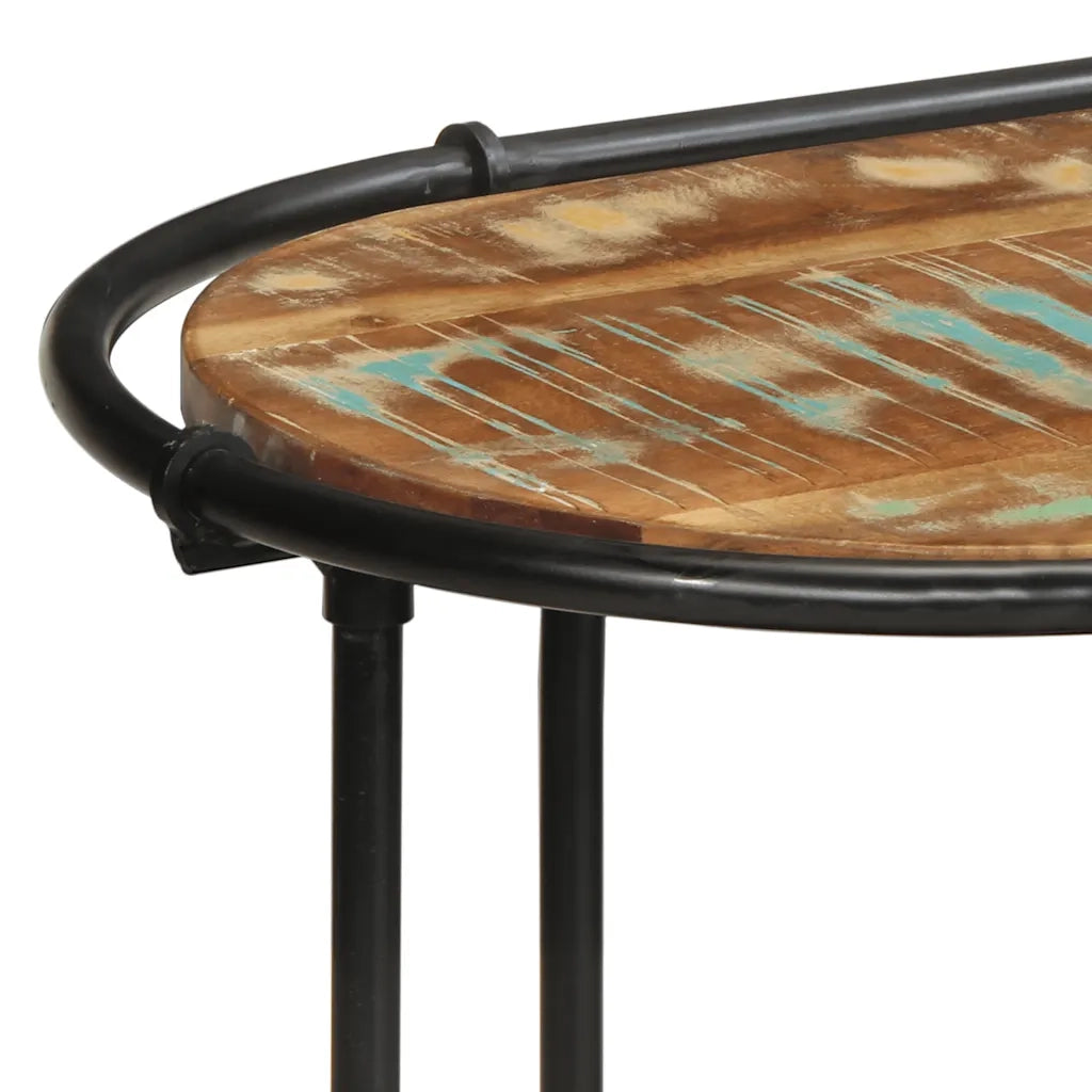 vidaXL Tavolo Consolle 110x42x76 cm in Legno Massello di Recupero