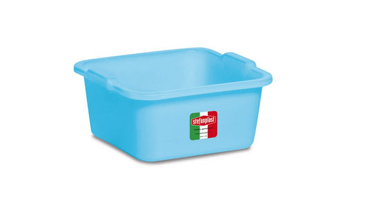 bacinella quadra azzurra lt. 7 - cm. 30x30x12,5 h cod:ferx.vit31906