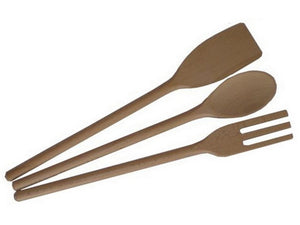 set mestoli in legno 3 pezzi cm. 30 cod:ferx.vit46846