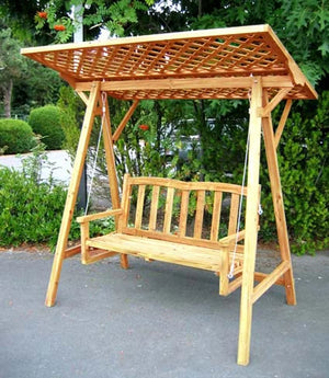 Altalena da veranda in legno