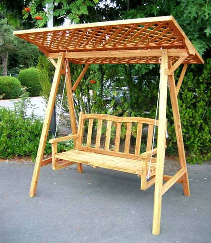 Altalena da veranda in legno