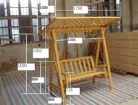 Altalena da veranda in legno