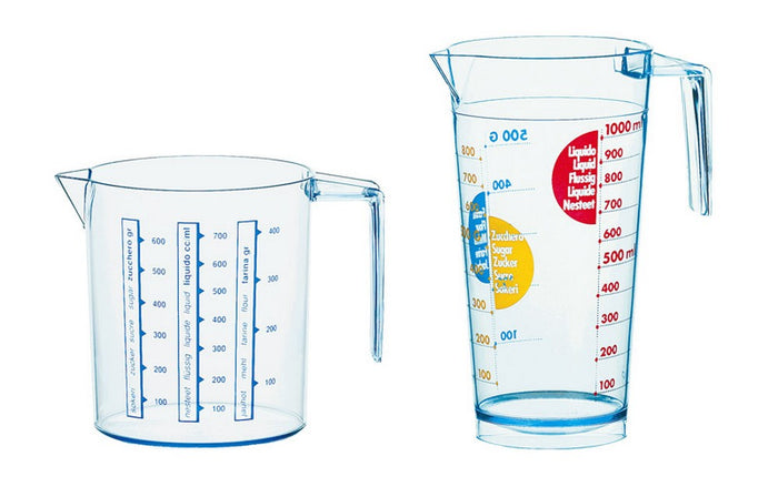 caraffa graduata ï cm. 11x21 h lt. 1 mod. grande cod:ferx.vit33564