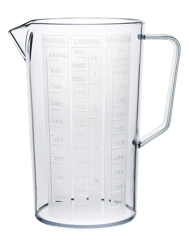 caraffa graduata florida ï cm. 12x19 h - lt. 1,5 cod:ferx.vit33637