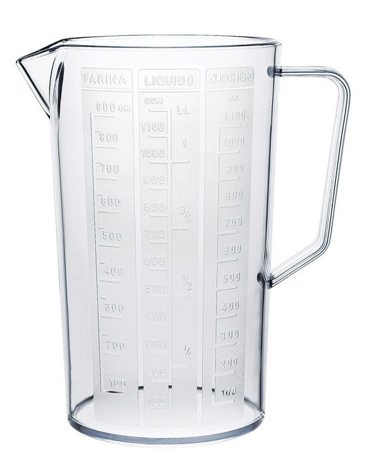 caraffa graduata florida ï cm. 12x19 h - lt. 1,5 cod:ferx.vit33637