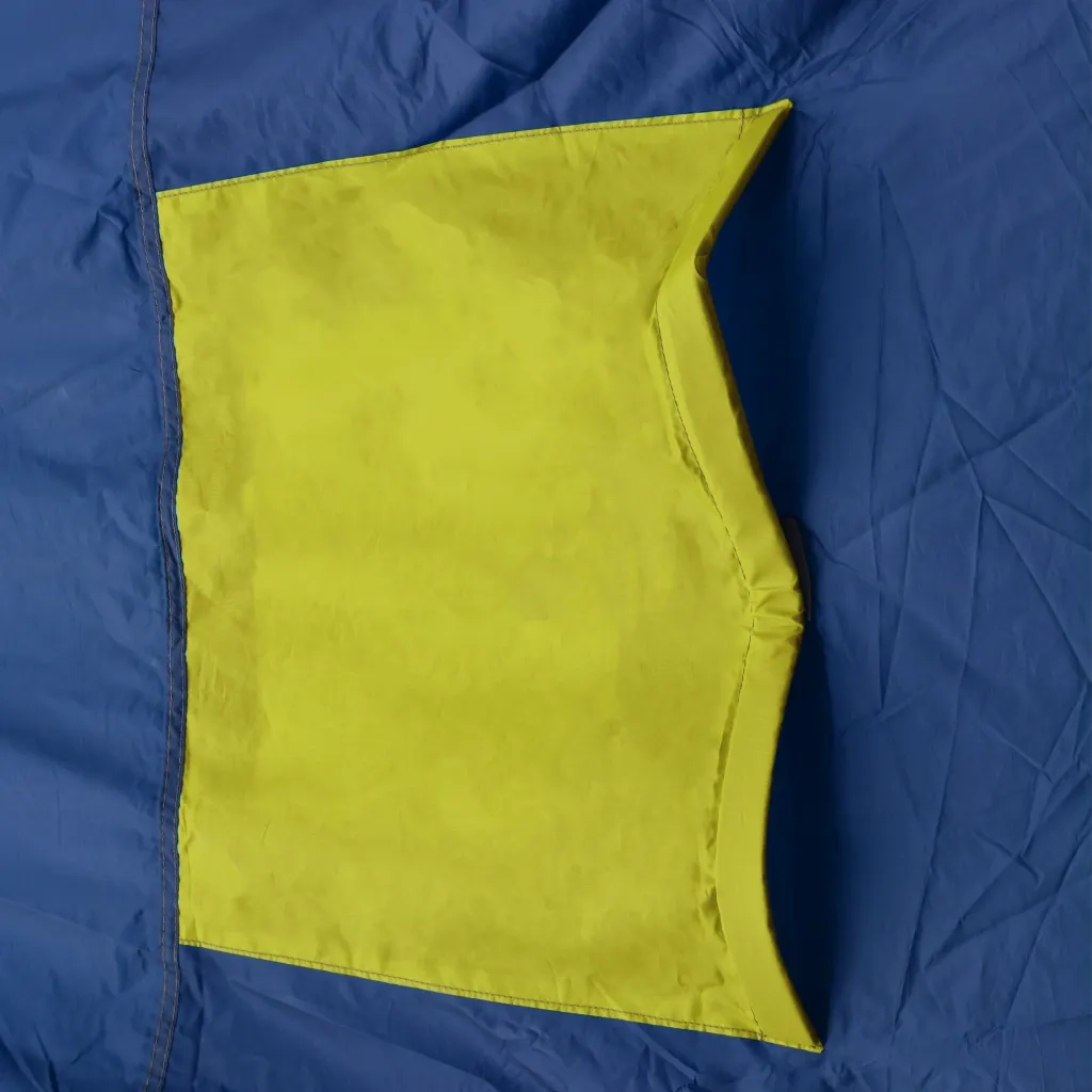 Tenda da Campeggio in Poliestere per 9 Persone-Tenda per Famiglie Blu e Giallo
