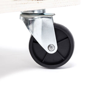 Pedana da trasporto piattaforma carrellabile con ruote 200 kg sistema antibloccaggio mobile beige 13_000206s