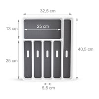 Portaposate in materiale plastico, strato antiscivolo grigio e bianco 13_0002378