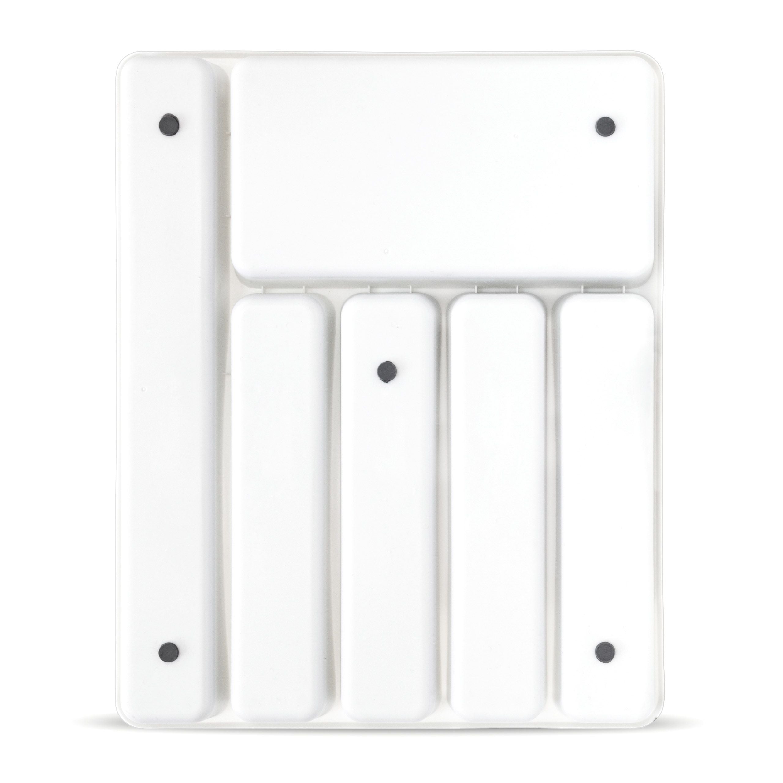 Portaposate in materiale plastico, strato antiscivolo grigio e bianco 13_0002378