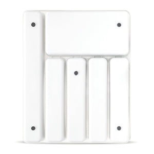 Portaposate in materiale plastico, strato antiscivolo grigio e bianco 13_0002378