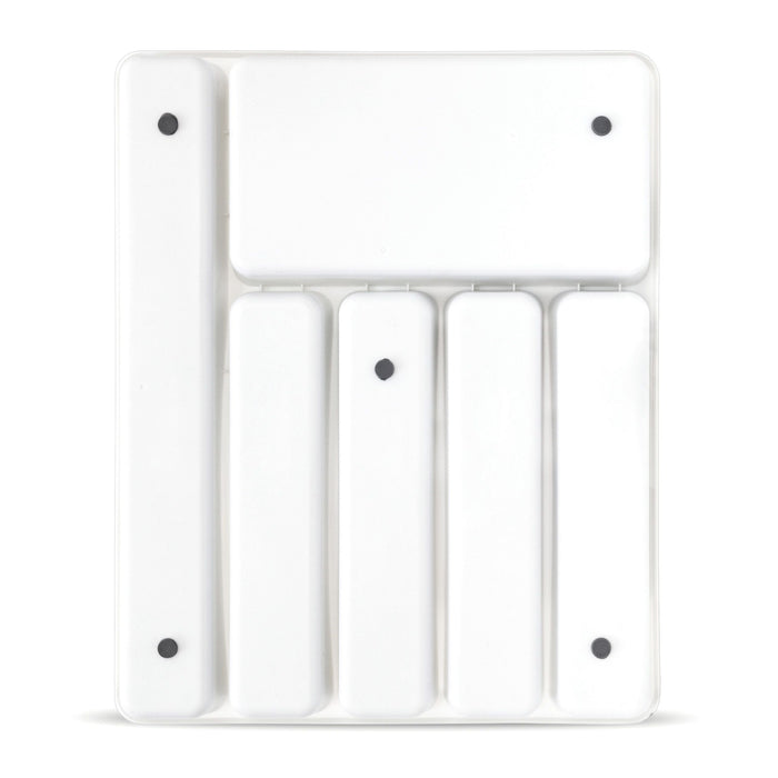 Portaposate in materiale plastico, strato antiscivolo grigio e bianco 13_0002378