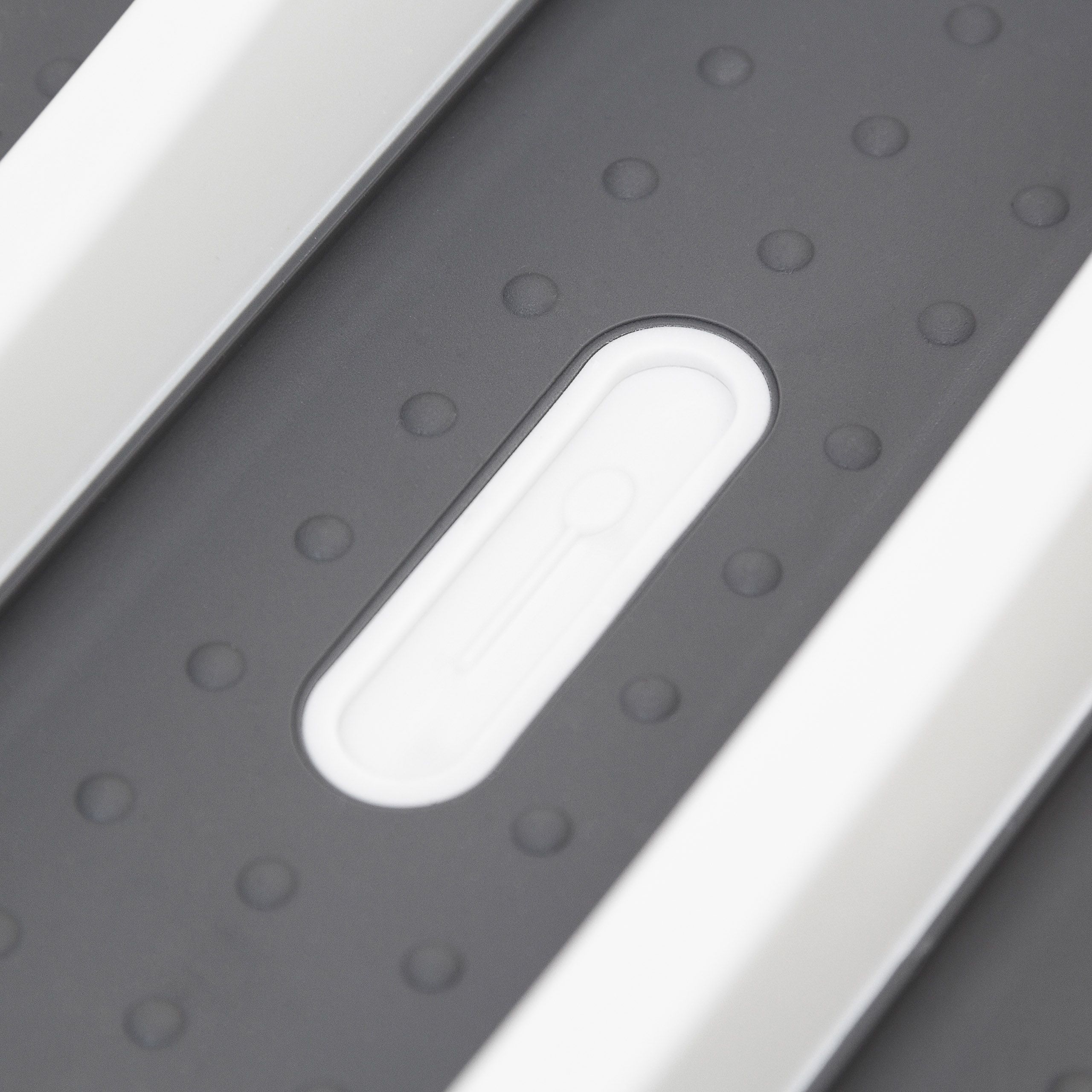 Portaposate in materiale plastico, strato antiscivolo grigio e bianco 13_0002378