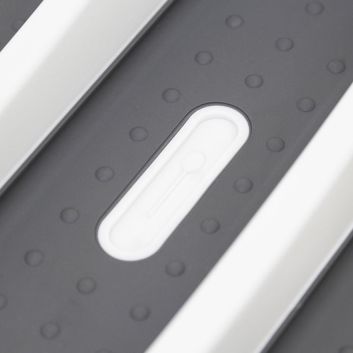 Portaposate in materiale plastico, strato antiscivolo grigio e bianco 13_0002378