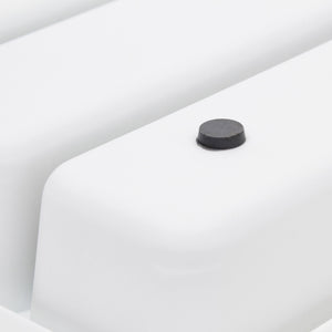 Portaposate in materiale plastico, strato antiscivolo grigio e bianco 13_0002378