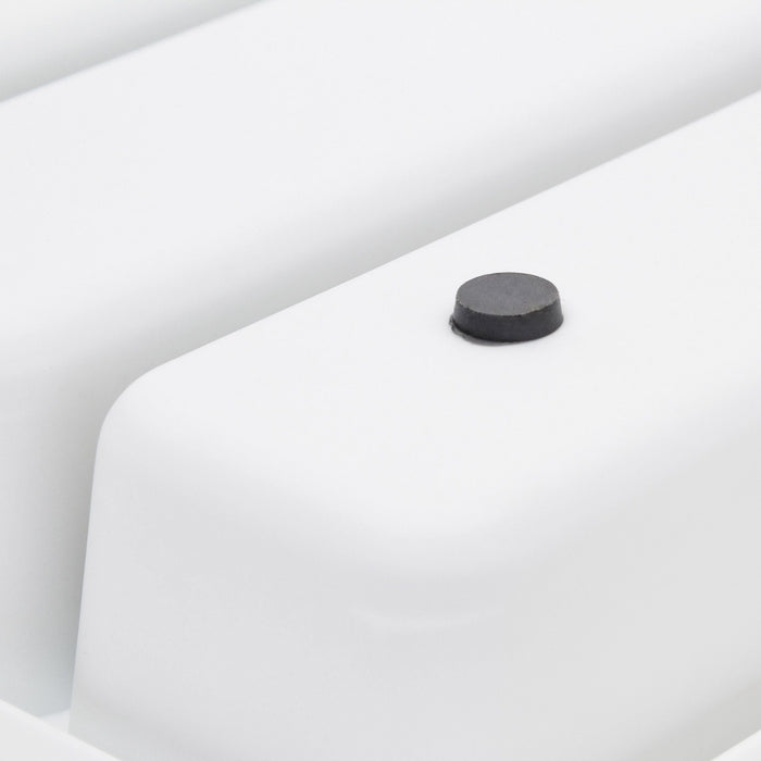 Portaposate in materiale plastico, strato antiscivolo grigio e bianco 13_0002378