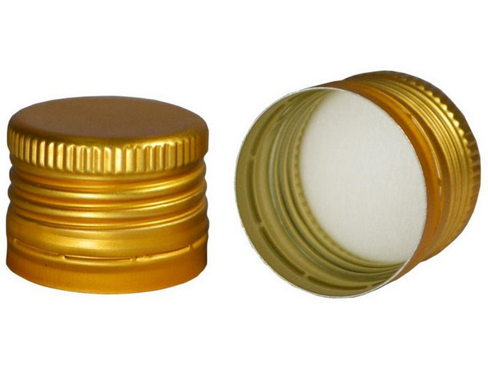 tappo a vite in alluminio per dama in vetro  mm. 31,5x24 - pz.5 cod:ferx.vit52792