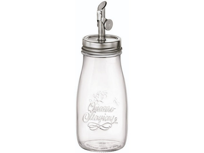 bottiglia quattro stagioni olio ï cm. 8x15,5 h cl. 40 cod:ferx.vit52561