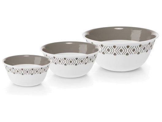 ciotola tosca ï cm. 29 bianco/tortora chiaro cod:ferx.vit47752