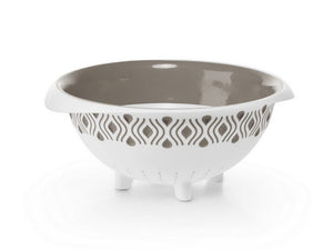 scolapasta tosca ï cm.28 bianco/tortora chiaro cod:ferx.vit47772