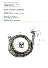 Kit idroscopino in ottone completo di flessibile e supporto