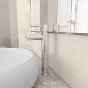 Rubinetto Miscelatore da Bagno Argento 12x30 cm cod mxl 42877