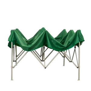 Gazebo Richiudibile Pieghevole 3x3m in Acciaio e PVC Impermeabile Verde