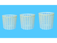 forma per formaggio canestrato ï cm. 14,8x13,2x13 h capacitó gr. 1.200 cod:ferx.vit33785