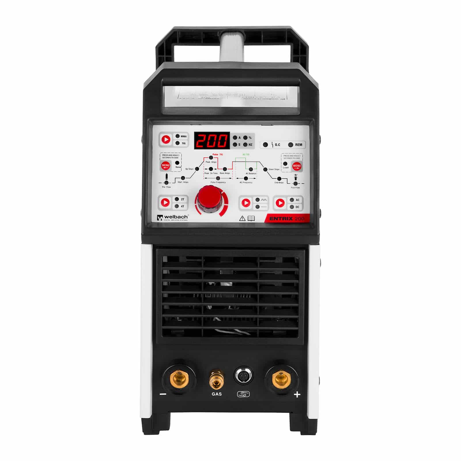 Saldatrice ALU - TIG AC/DC - 200 A - digitale - 230 V - Pulsato 14_0007008