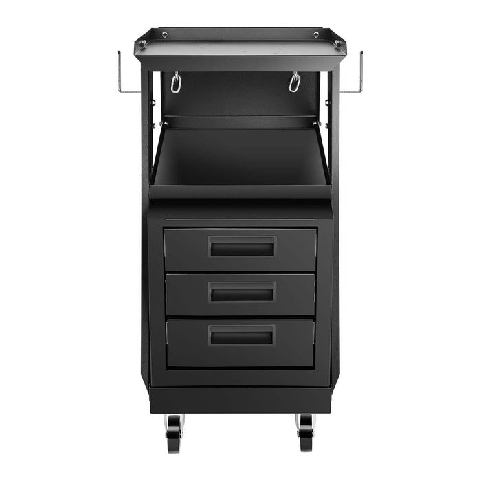 Carrello stazione di saldatura a 3 scomparti 75 kg nero 14_0006824