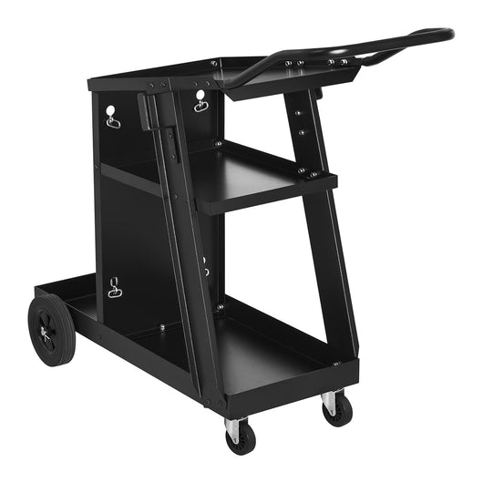 Carrello stazione saldatura inclinata 3 scomparti 75 kg nero 14_0006826