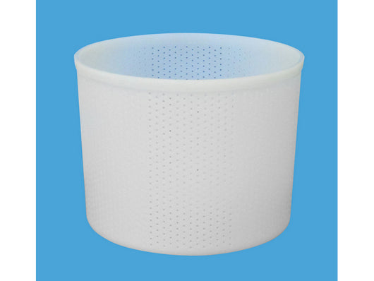 forma per formaggio con piedini ï cm. 18x17,5x15,2 h capacitó gr. 2.200 cod:ferx.vit35730