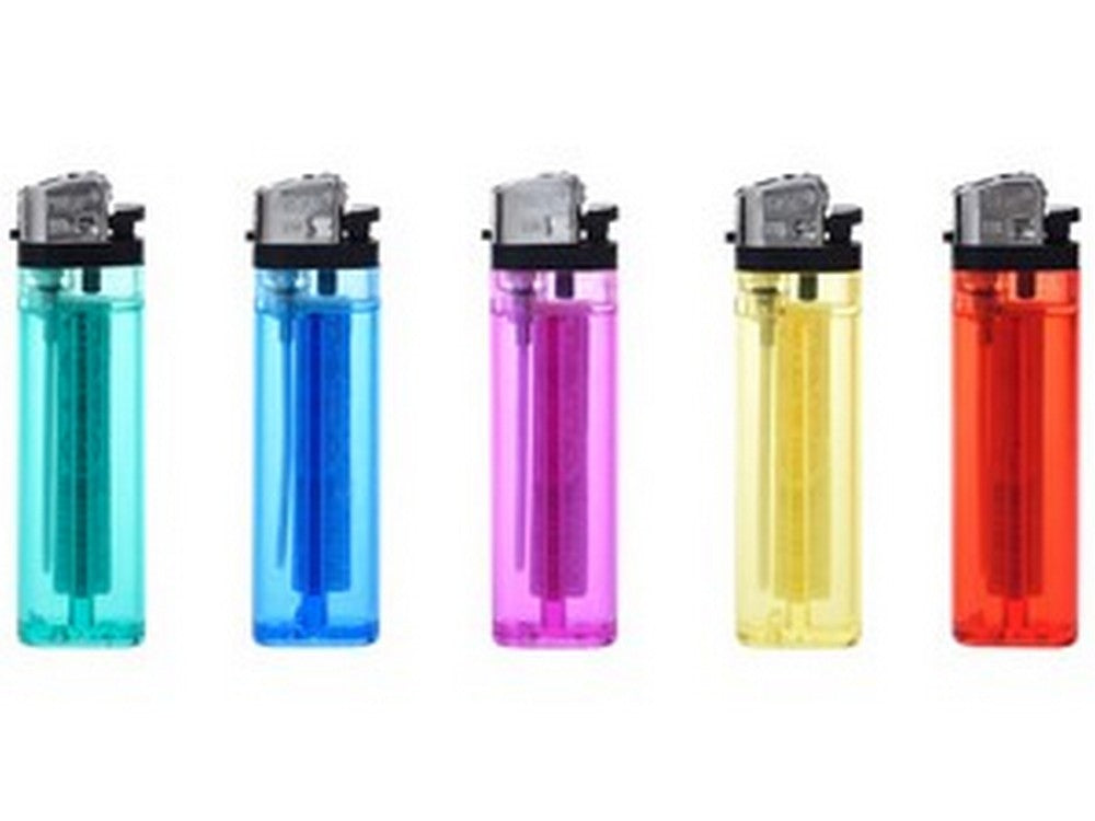 accendino trasparente as208  col. assortiti cod:ferx.vit52905