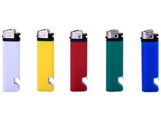 accendino con pietrina ed apribottiglia flint  col. assortiti cod:ferx.vit52915