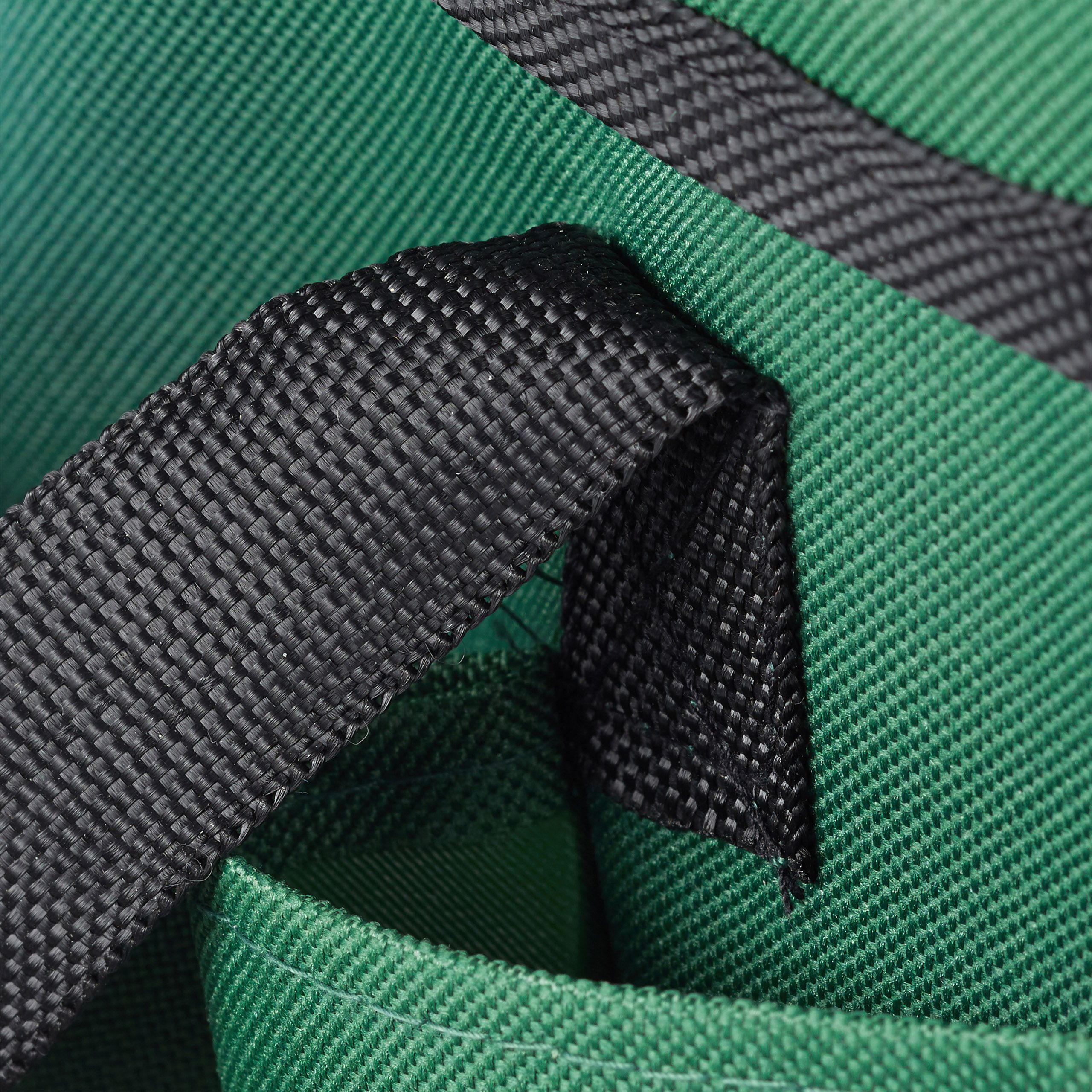 Sgabello porta attrezzi da giardinaggio 16 tasche e scomparto interno ribaltabile verde 13_0002810